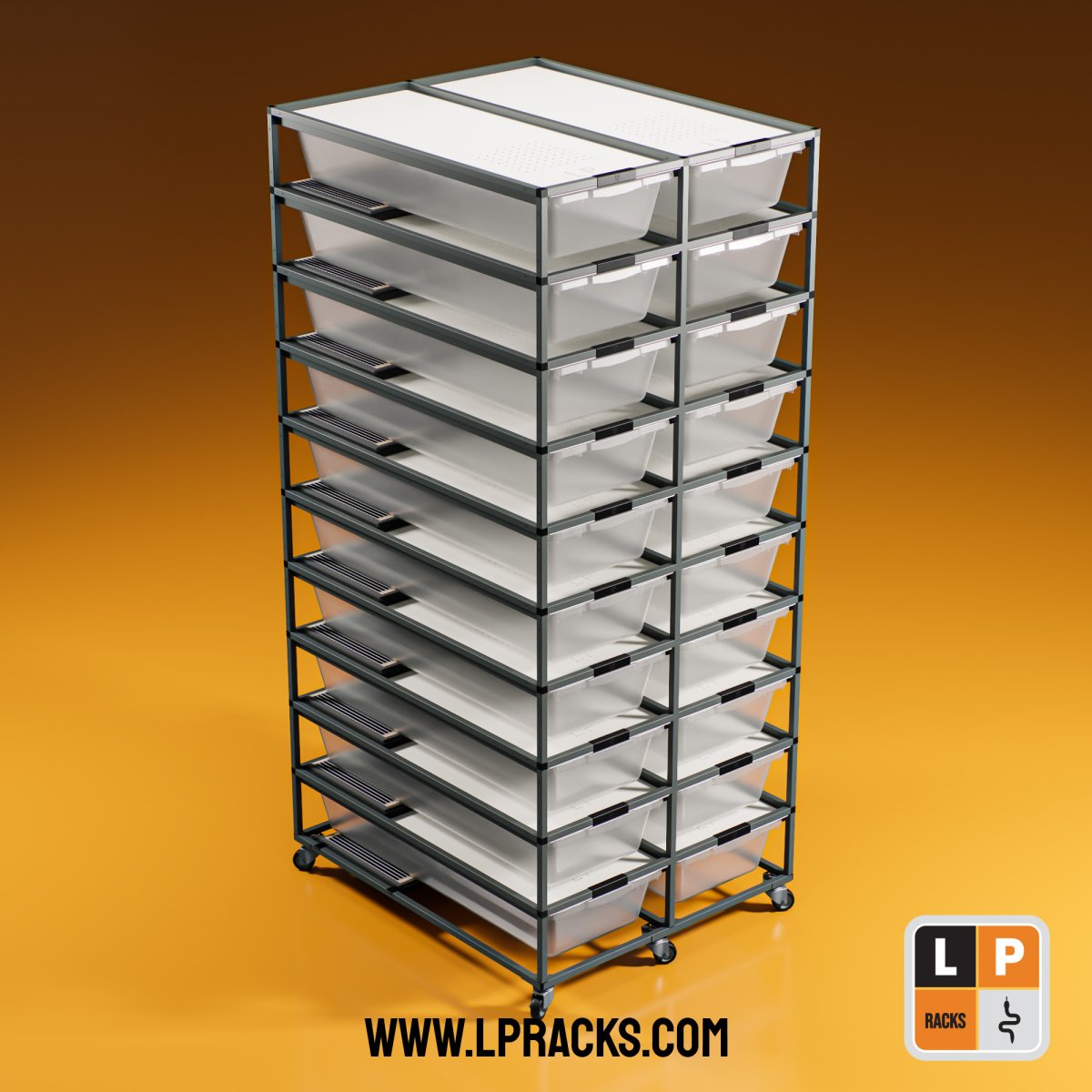 LP5-PRO-LP40-C10-2ROW - LP5 Proline - LP40 - LP Racks ApS