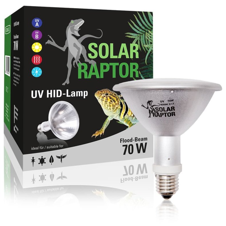 SolarRaptor UV HID Spot FLOOD 70W PAR38 - Solar Raptor - LP Racks ApS