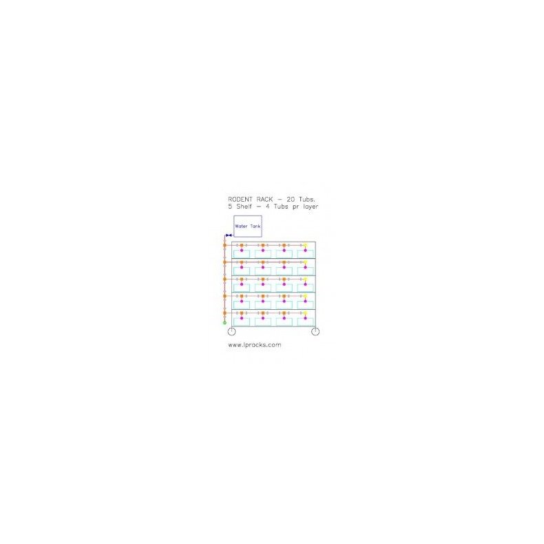 Water System - 5 Layers with 4 Tubs - 20Tubs