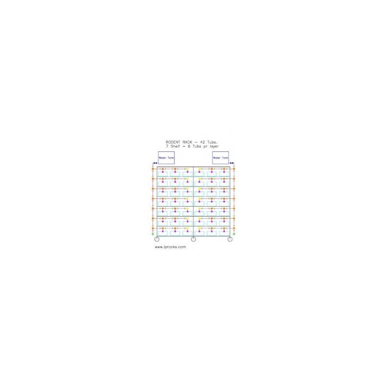 Water System - 7 Layers with 6 Tubs - 42Tubs